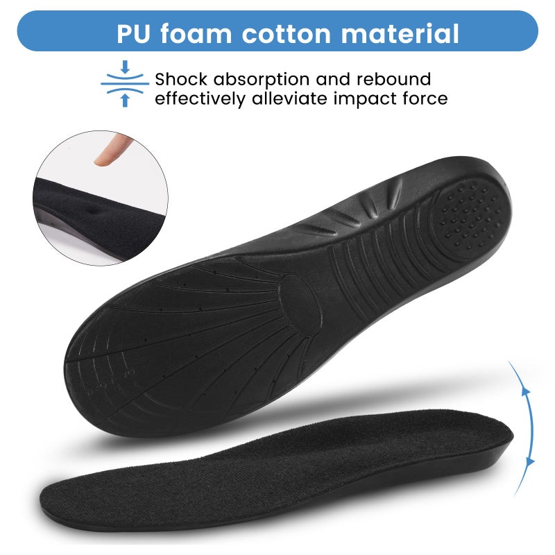 Amitataha Shoe Insoles Memory Foam Insoles Plantar Fasciitis Orthotics Shoe Inserts  Providing Excellent Shock Absorption for Feet Relief  Comfortable Insoles for Women Men Everyday Use  (S [US M: 4-6/W: 5-7]) - Image 2